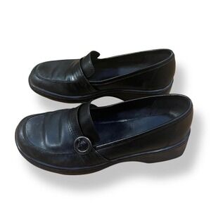 Clark's chunky mules loafers clogs size 7